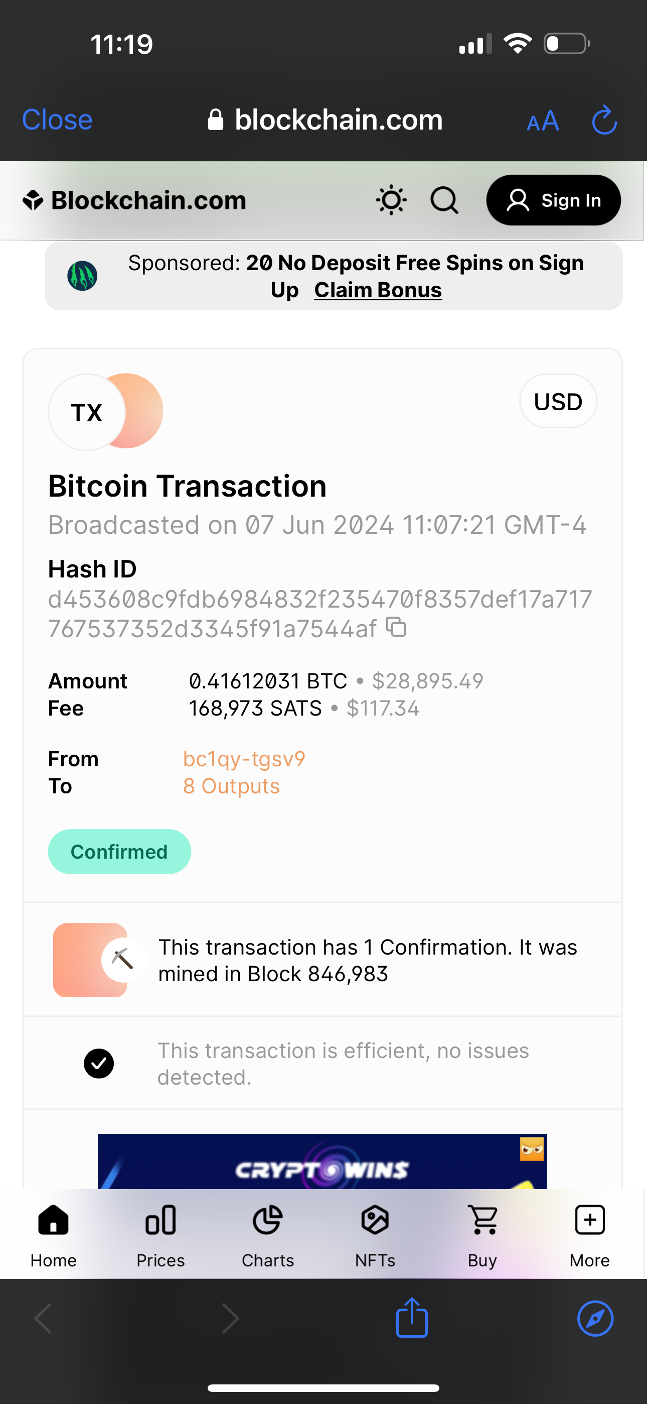 Bitcoin screenshot 1