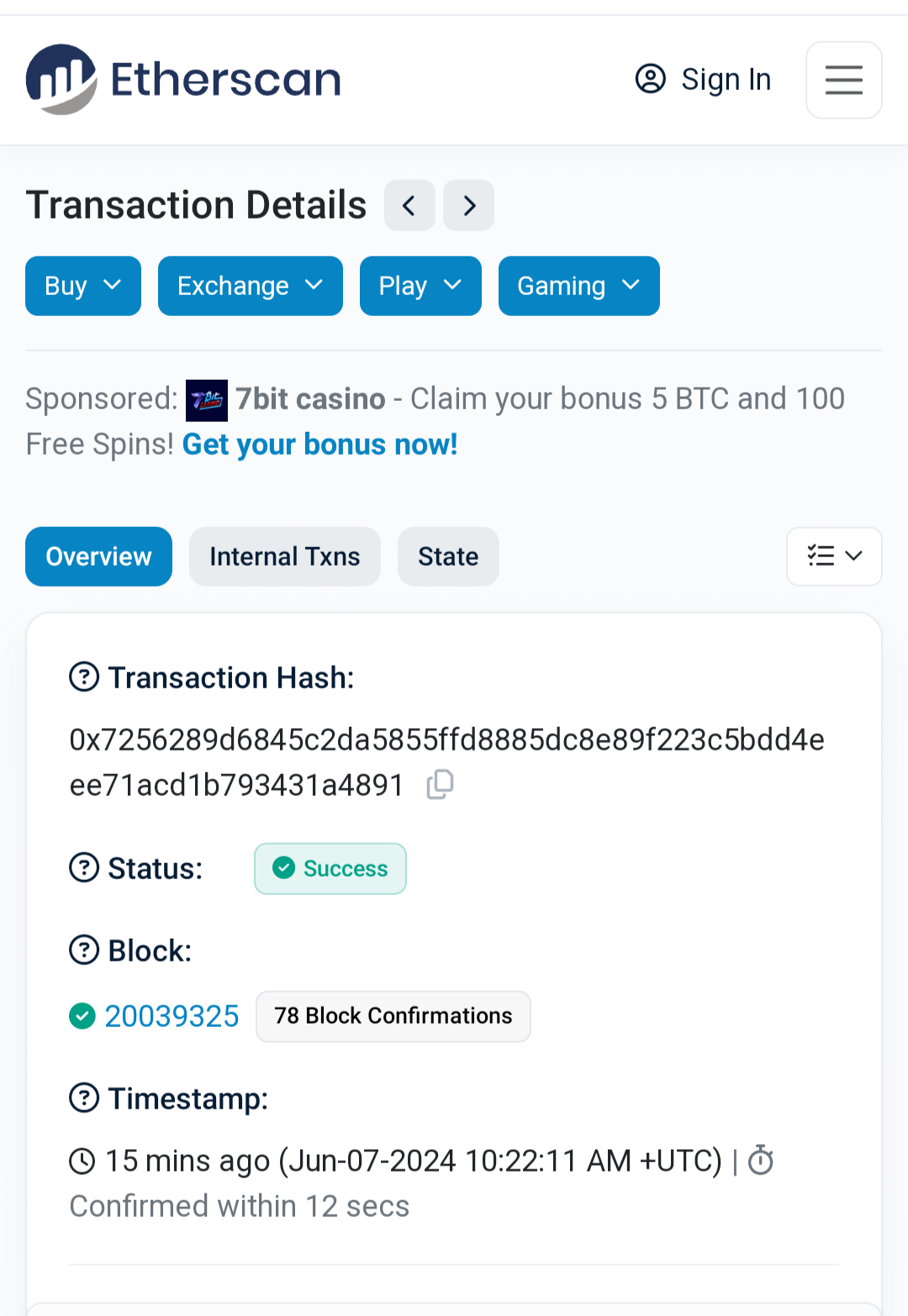 ETH screenshot 1